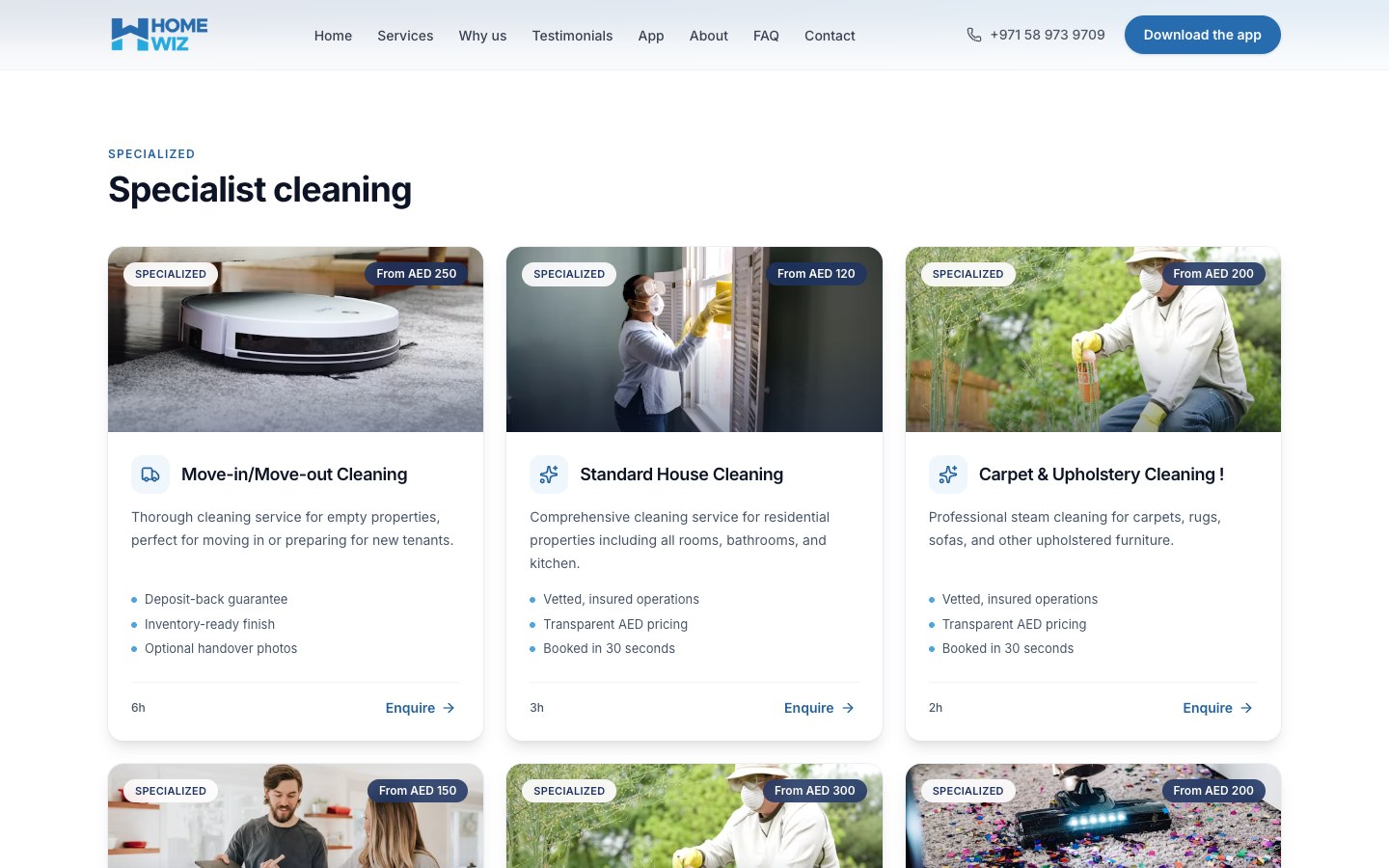 Home Wiz — A clear service catalogue