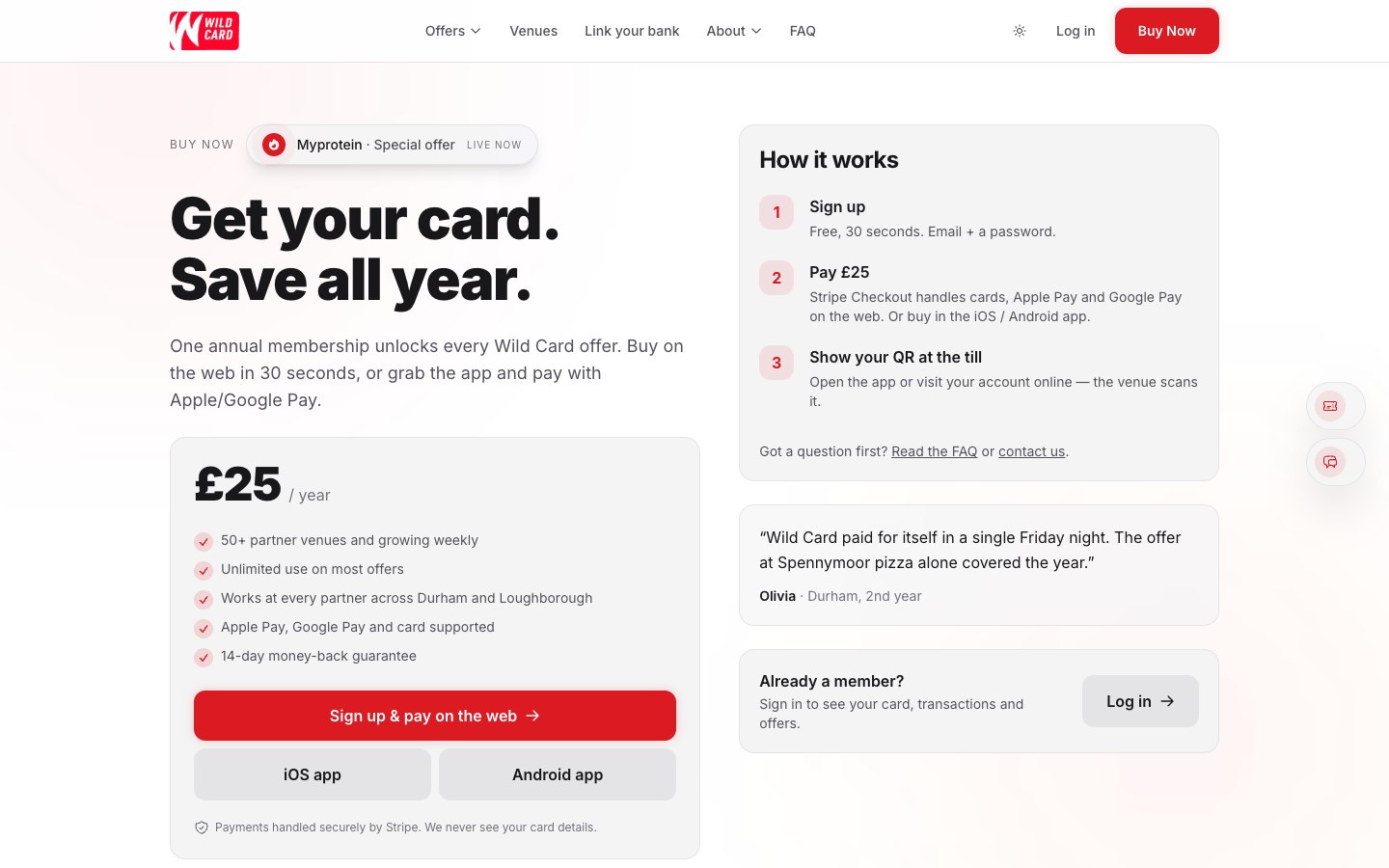 Wild Card — A clear membership journey