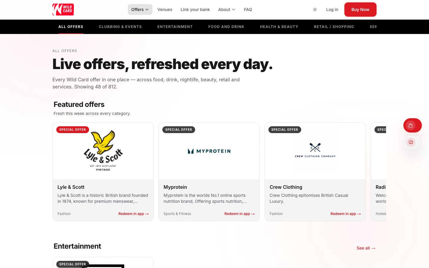 Wild Card — Discover current offers